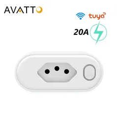 Tomada Smart Avatto Tuya Padrão Brasileiro 16A 