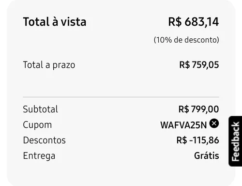 Imagem na descrição da promoção