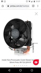 Cooler Para Processador Cooler Master Hyper T20 90mm - R$70