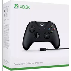 Controle Xbox One Entrada P2 Modelo Novo Preto Com Cabo