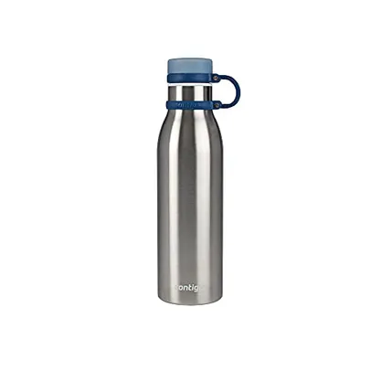 (Levando 2/R$59,32) Garrafa Térmica Inox Parede Dupla Matterhorn, Contigo, Azul, 591ML