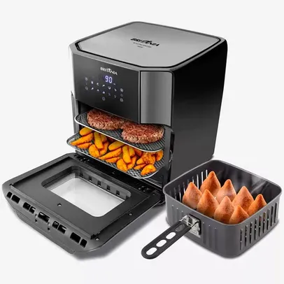 (Santander 10x sem juros )Airfryer Digital 1800w Oven Britania Bfr2100 12 Litros 110v