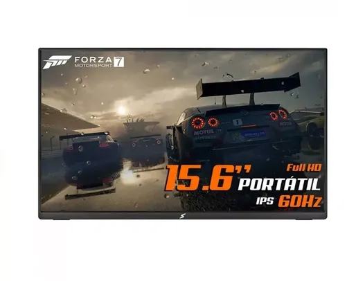 Monitor Portátil SuperFrame Preview, 15,6 Pol, Full HD, 60Hz, IPS, Mini-HDMI/USB-C, SFP-15-FHD