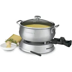 Panela Elétrica Para Fondue Cuisinart CFO-50CBBR 1000W 110V Aço Escovado