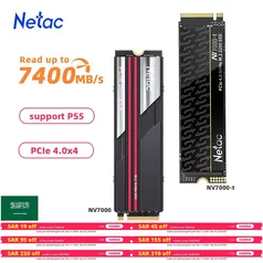 [Taxas Inclusas] SSD NVME 4.0 NETAC NV7000-T 7400mbs 1TB