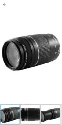 Saindo por R$ 299,2: [CLUBE DA LU + CUPOM] Lente Canon Zoom Telefoto 75-300mm - Canon EF 75-300mm f/4-5.6III | Pelando