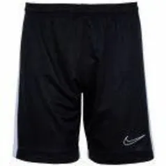 Calção Nike Dri-Fit Academy Masculino - Preto+Branco - R$42,57