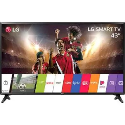 Smart TV LED 43" LG 43lj5500 Full HD com Conversor Digital Wi-Fi integrado 1 USB 2 HDMI R$ 1400