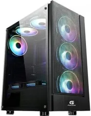 [PRIME] Gabinete mid tower cruiser rgb fortrek 3 fans incluso