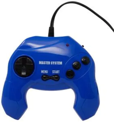 Master System Plug & Play com 40 Jogos na Memória - Azul | R$70