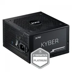 Fonte XPG Kyber SuperFrame, 850W, 80 Plus Gold, Cybenetics Platinum, Com conector PCIe 5.0, PFC Ativo