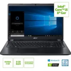 Notebook Acer Aspire 5 A515-52G-58LZ Intel® Core™ i5-8265U 8ª ger 8GB RAM 1TB NVIDIA® GeForce® MX130 com 2 GB Tela de 15.6" HD Windows 10