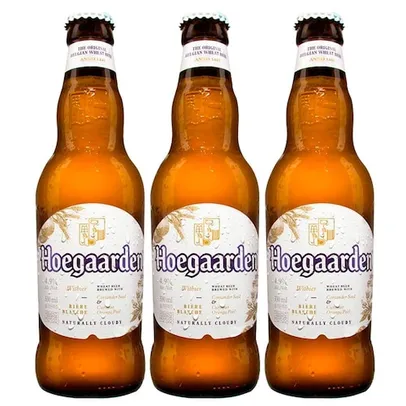 [VIP] Cerveja Hoegaarden Long Neck 330ml - 3 Unidades