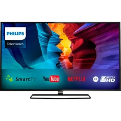 Smart TV LED 40" Philips 40PUG6300 Ultra HD 4K no boleto por 1671,12!!!!!