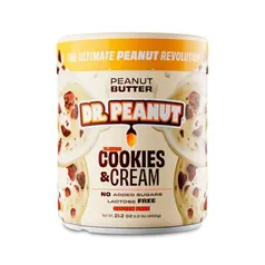 Dr Peanut Pasta De Amendoim - 600G Cookies And Cream Com Whey - Dr. Peanut