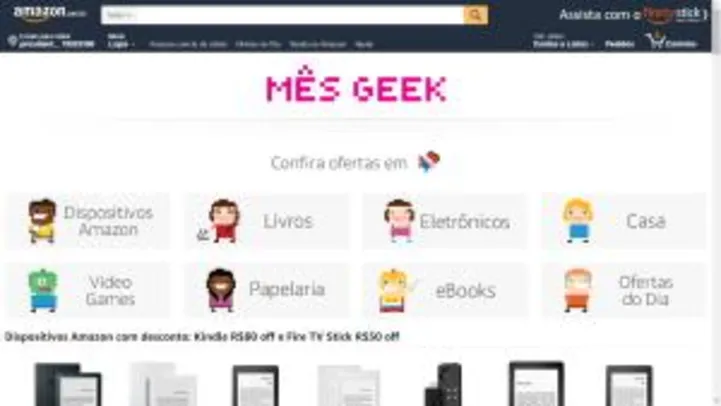 Mês Geek na Amazon