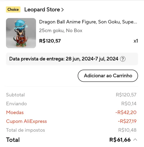 Imagem na descrição da promoção