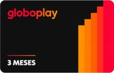 Gift Card Digital GloboPlay 3 meses | R$58