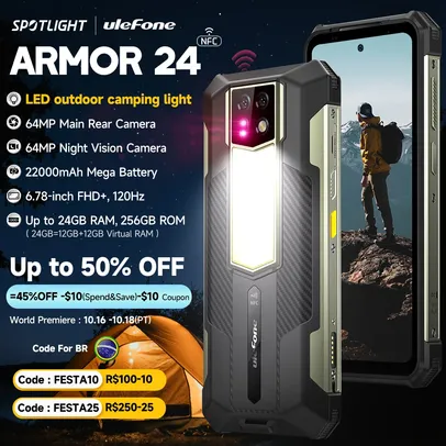 Smartphone Ulefone Armor 24 - 24GB+256GB | Versão global