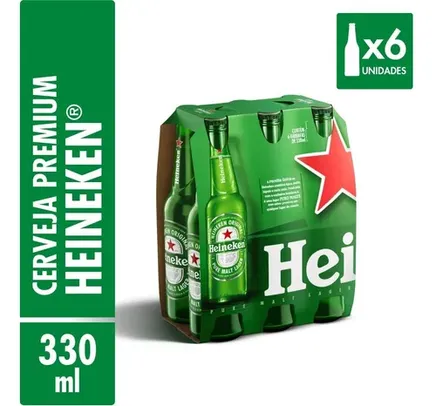 Heineken Long Neck - 6 Unidades