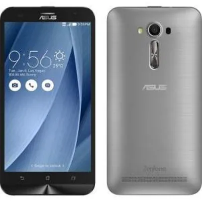 [Shoptime] Smartphone Asus Zenfone Laser 2 Desbloqueado Android 6.0 Tela 5.5" 8GB 4G Câmera de 13 MP - Prata - por R$728