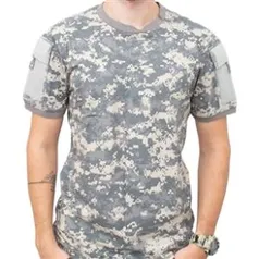 Camiseta Tática T-Shirt Army Camuflada Digital ACU - Invictus - R$36