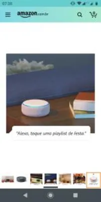 Echo Dot (3ª Geração): Smart Speaker com Alexa | R$ 249