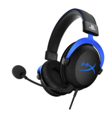 Headset Gamer HyperX Cloud Blue, PS4, 3.5mm, Black/Blue, HX-HSCLS-BL/AM