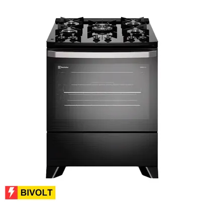 REEMBALADO: Fogão Electrolux 5 bocas Experience FE5GP Bivolt - Preto - Bivolt