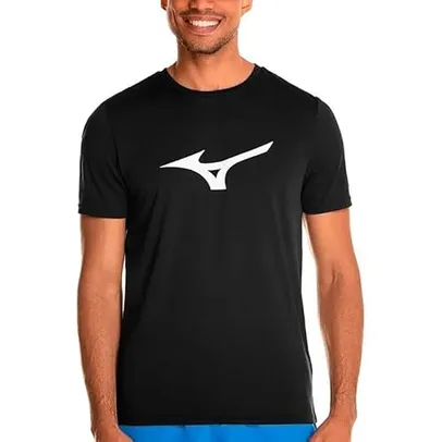 T-Shirt Mizuno Run Spark, G, Preto/Branco