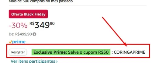 Imagem na descrição da promoção