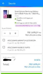 [Clube da Lu] S10 128GB 8GB RAM - R$2.510