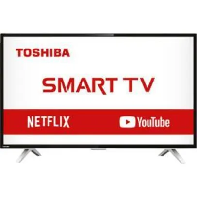 Saindo por R$ 770: Smart TV LED 32" Toshiba 32L2800 HD com Conversor Integrado 3 HDMI | R$770 | Pelando