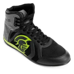 Tênis Cano Alto Pretorian Uppercut Masculino - Preto e Verde Claro | R$83