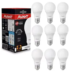 Kit 20 Lâmpadas Led 9W - Branco Frio 