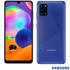 Samsung Galaxy A31 Azul, Tela de 6,4'', 4G, 128GB e Câmera de 48MP | R$ 1449