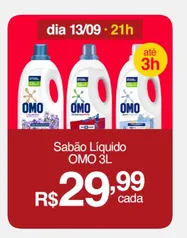 (APP/AME R$27) Sabão Liquido OMO 3L