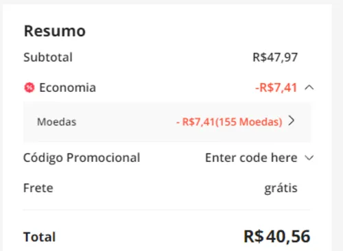 Imagem na descrição da promoção