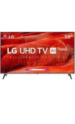 Smart TV LED 55" LG 55UM7520 Ultra HD 4K Thinq AI Conversor | R$2.400