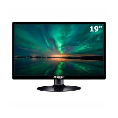 Monitor BPC LED 19 polegadas, Widescreen, Preto, 19BP19WE02-B