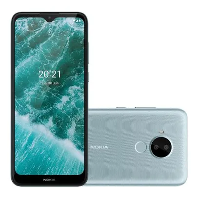 Smartphone Nokia C30 4G 64GB Tela HD+ 6.82 pol 2GB RAM Câm Dupla 13MP+Selfie 5MP Android 11 (Go edition) Bateria de 3 dias de duração - NK043