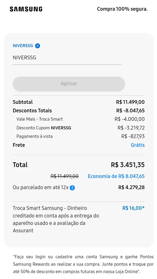 Imagem na descrição da promoção