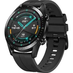 ( Ame SC R$ 405) SMARTWATCH HUAWEI GT 2 46mm relógio inteligente bluetooth GPS modo esporte 