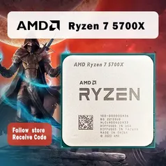 [603,27 "MOEDAS"/Gpay] Processador AMD Ryzen 7 5700X R7 5700X 3,4 GHz 8 núcleos 16 threads PCIE4.0 65W