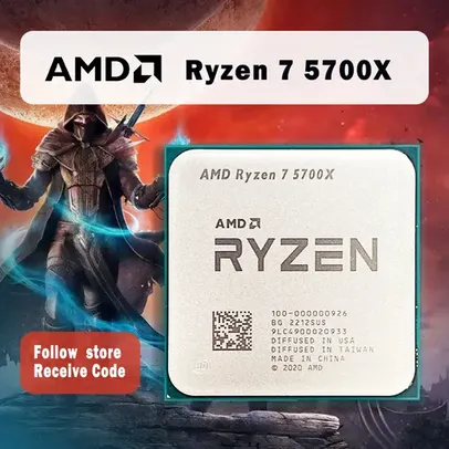 [603,27 "MOEDAS"/Gpay] Processador AMD Ryzen 7 5700X R7 5700X 3,4 GHz 8 núcleos 16 threads PCIE4.0 65W