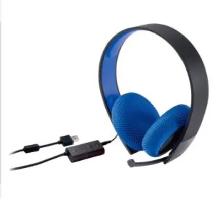 Headset Sony PlayStation Silver por R$87,91 na Saraiva.