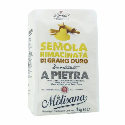 [ REGIONAL ] Semola Rimacinata De Trigo Grano Duro Italiana La Molisana 1 Kg