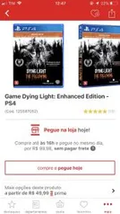 Game Dying Light: Enhanced Edition - PS4 R$50