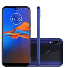 Smartphone Motorola Moto E6 Plus 32GB Azul 4G Tela 6.1" Câmera Dupla 13MP Selfie 8MP Android 9.0 Pie