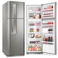 Geladeira/Refrigerador Top Freezer cor Inox 382L Electrolux | R$2375